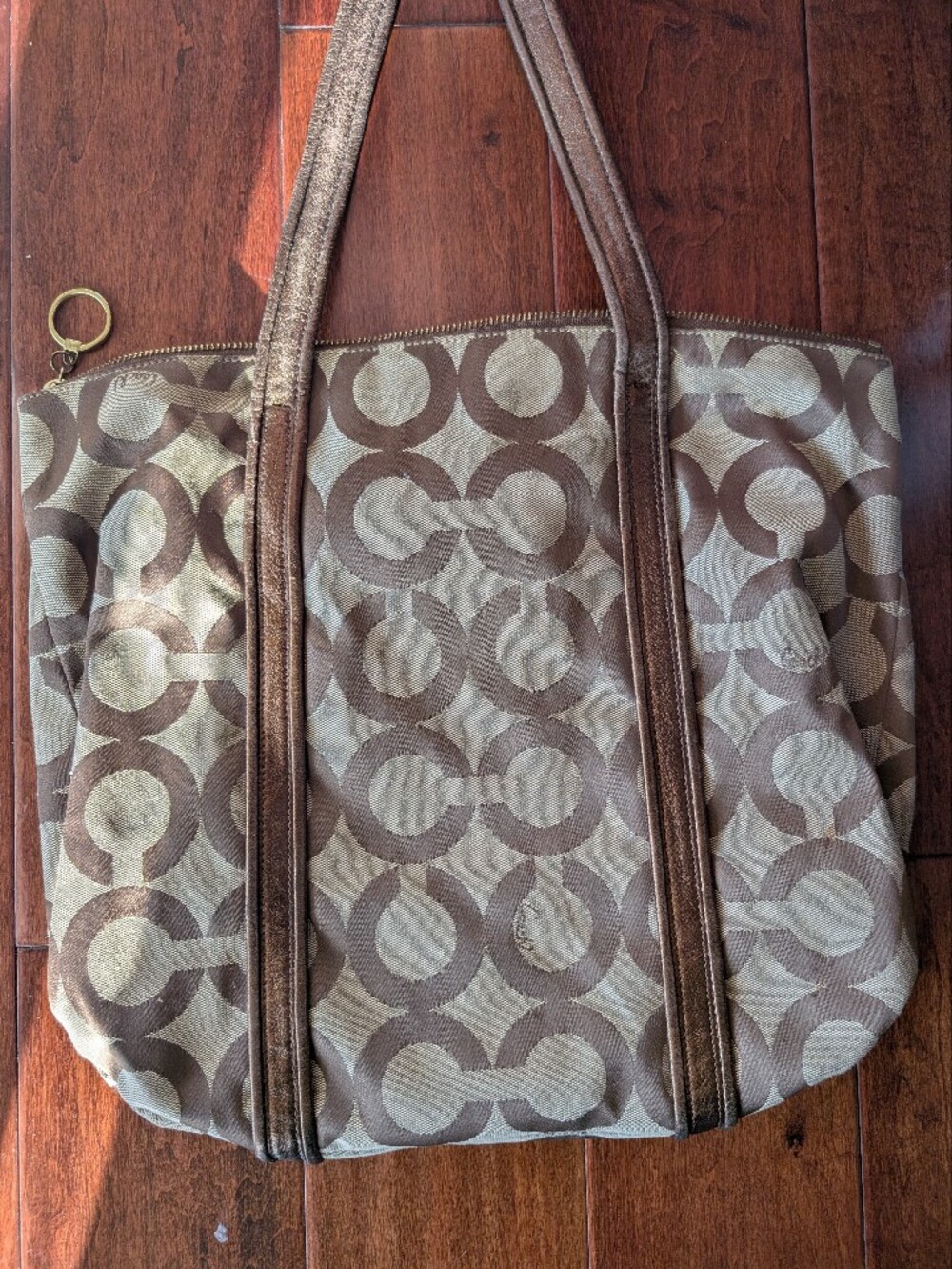 Authentic Coach Poppy Op Art Glam Tote 2009 Y2K Vintage Tote - Picture 4 of 11